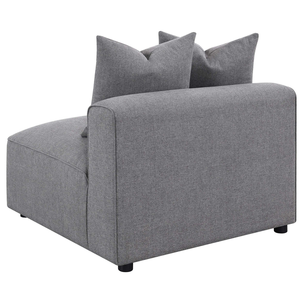 Seccional modular tapizado Jennifer de 6 piezas en gris