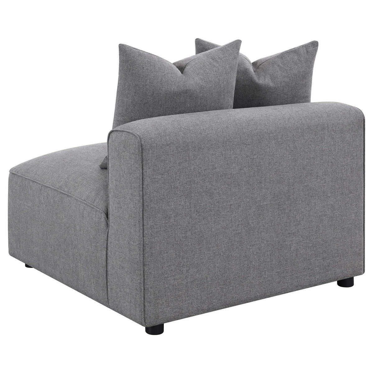 Seccional modular tapizado Jennifer de 6 piezas en gris