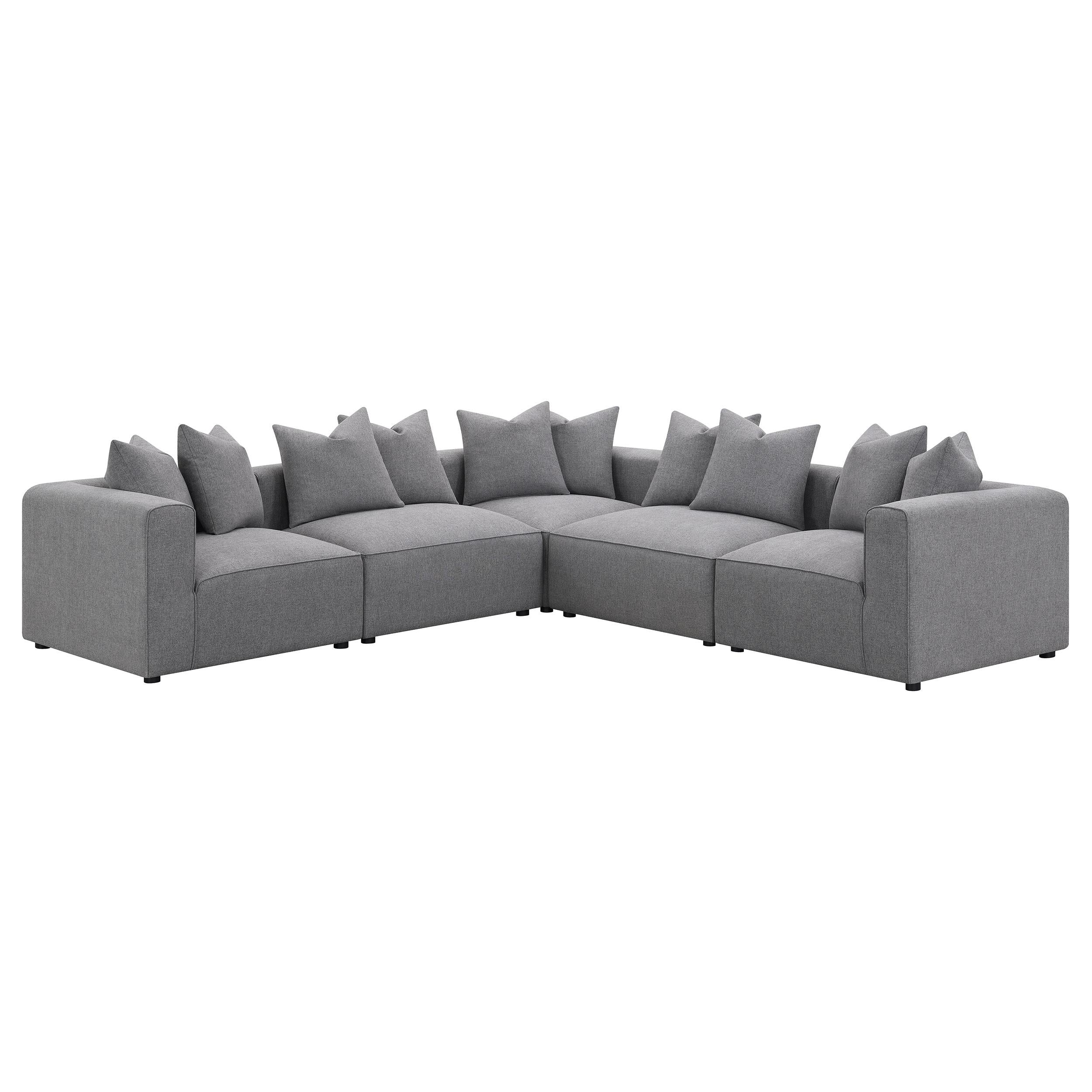 Jennifer Upholstered Corner Chair Grey
