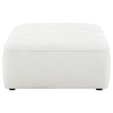 Sunny Square Upholstered Ottoman Natural