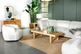 Sunny Square Upholstered Ottoman Natural