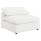 Silla sin brazos tapizada Raleigh Boucle color marfil