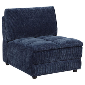Sofá modular seccional tapizado Atlantic de 6 piezas, color azul