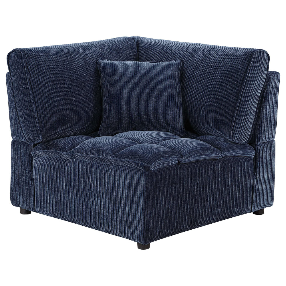 Sofá modular seccional tapizado Atlantic de 6 piezas, color azul