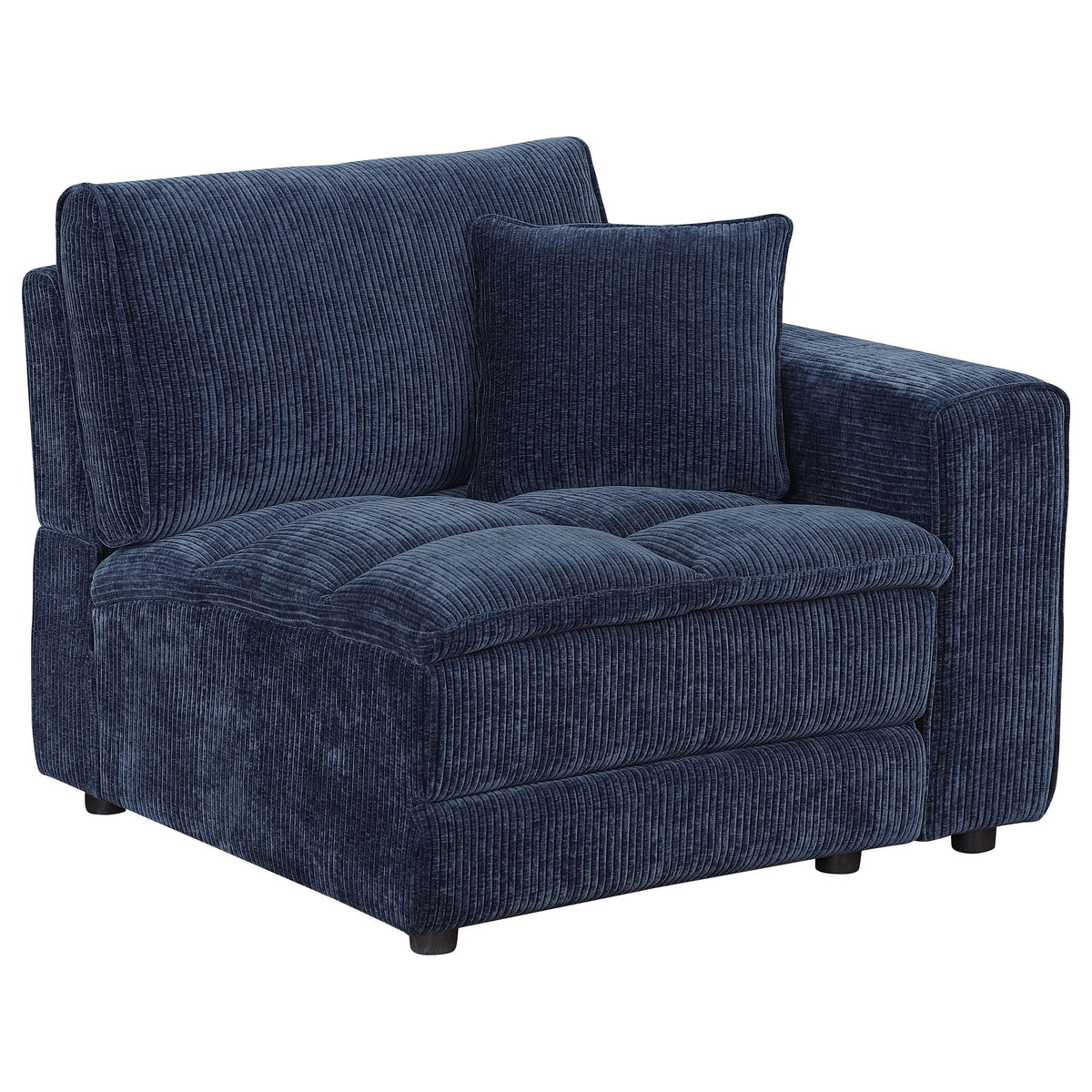 Sofá modular seccional tapizado Atlantic de 6 piezas, color azul