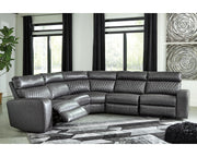 Samperstone 5-Piece Power Reclining Sectional