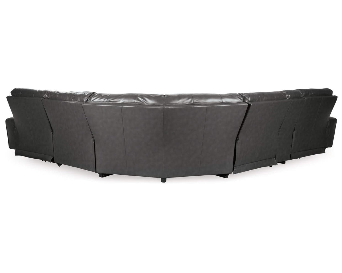 Seccional reclinable eléctrico Samperstone de 6 piezas