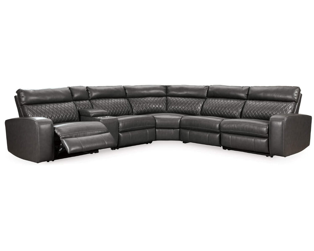 Seccional reclinable eléctrico Samperstone de 6 piezas