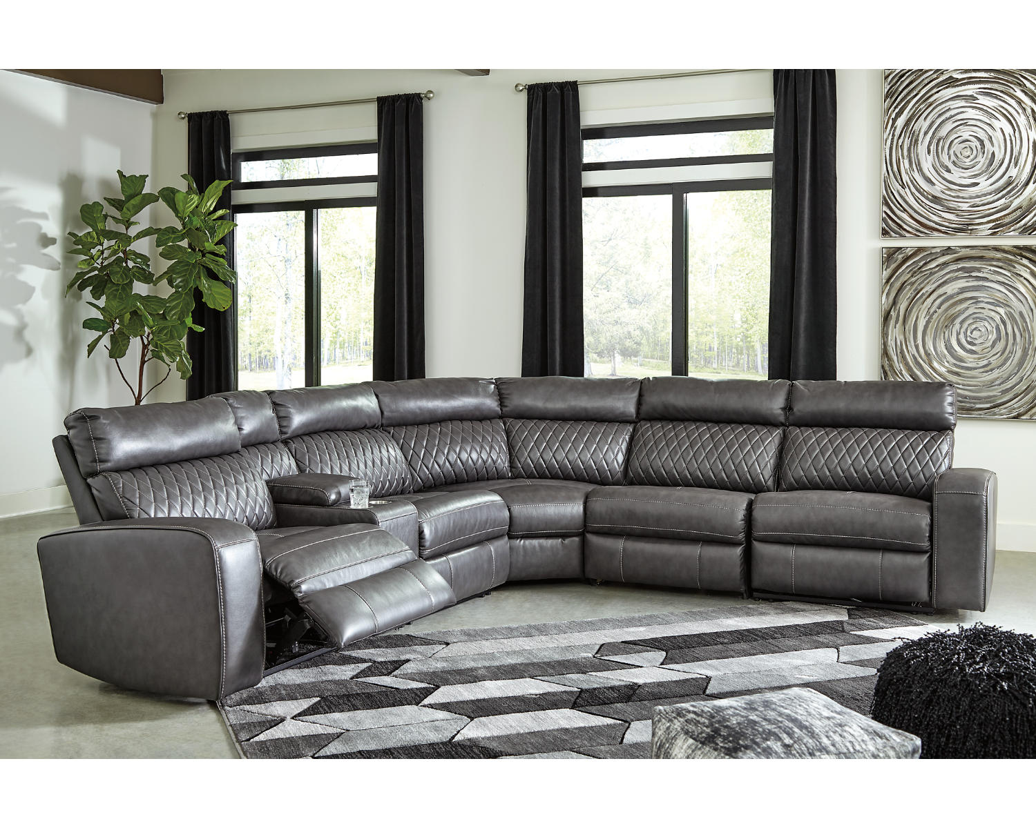 Samperstone 6-Piece Power Reclining Sectional