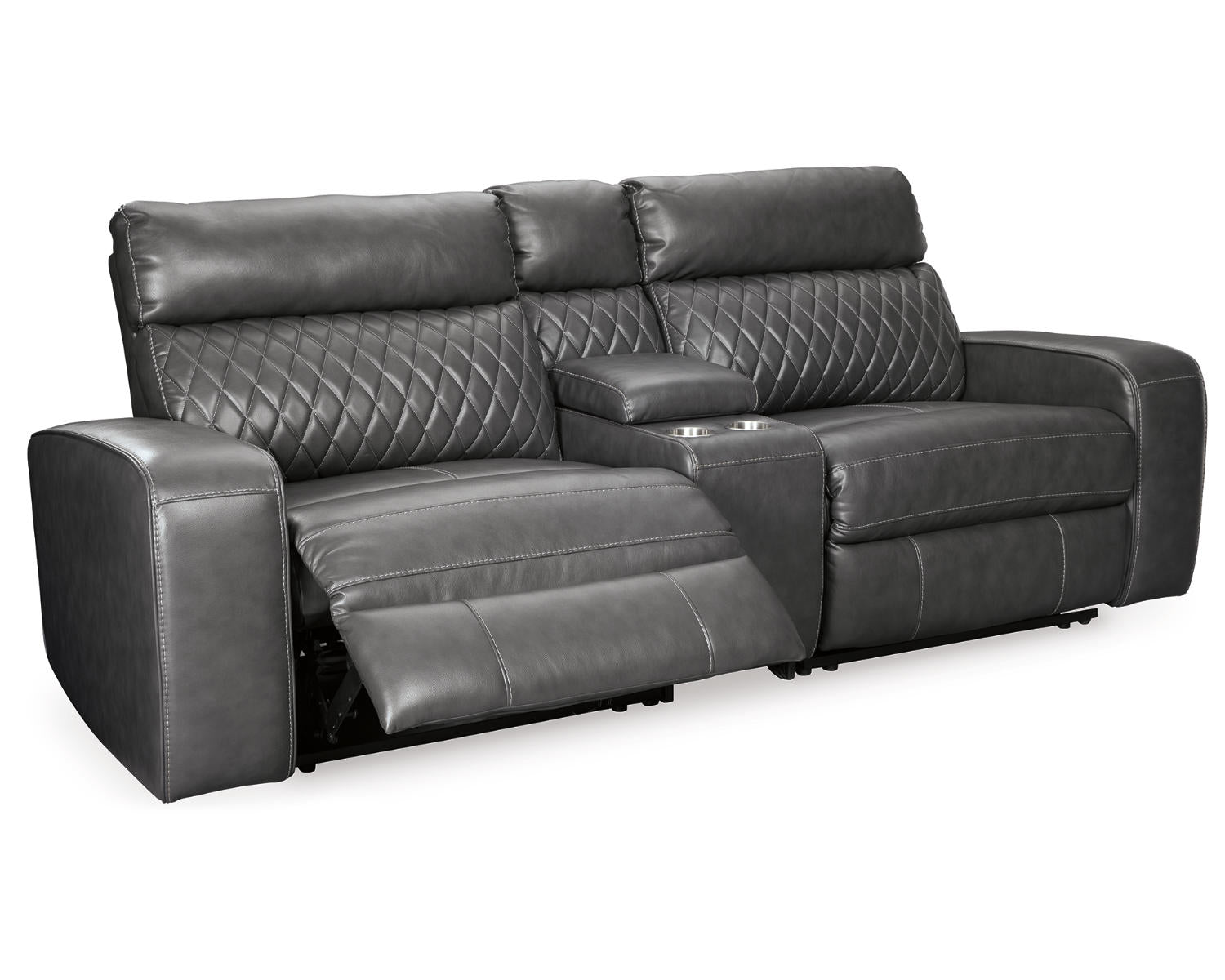 Samperstone 3-Piece Power Reclining Sectional Loveseat