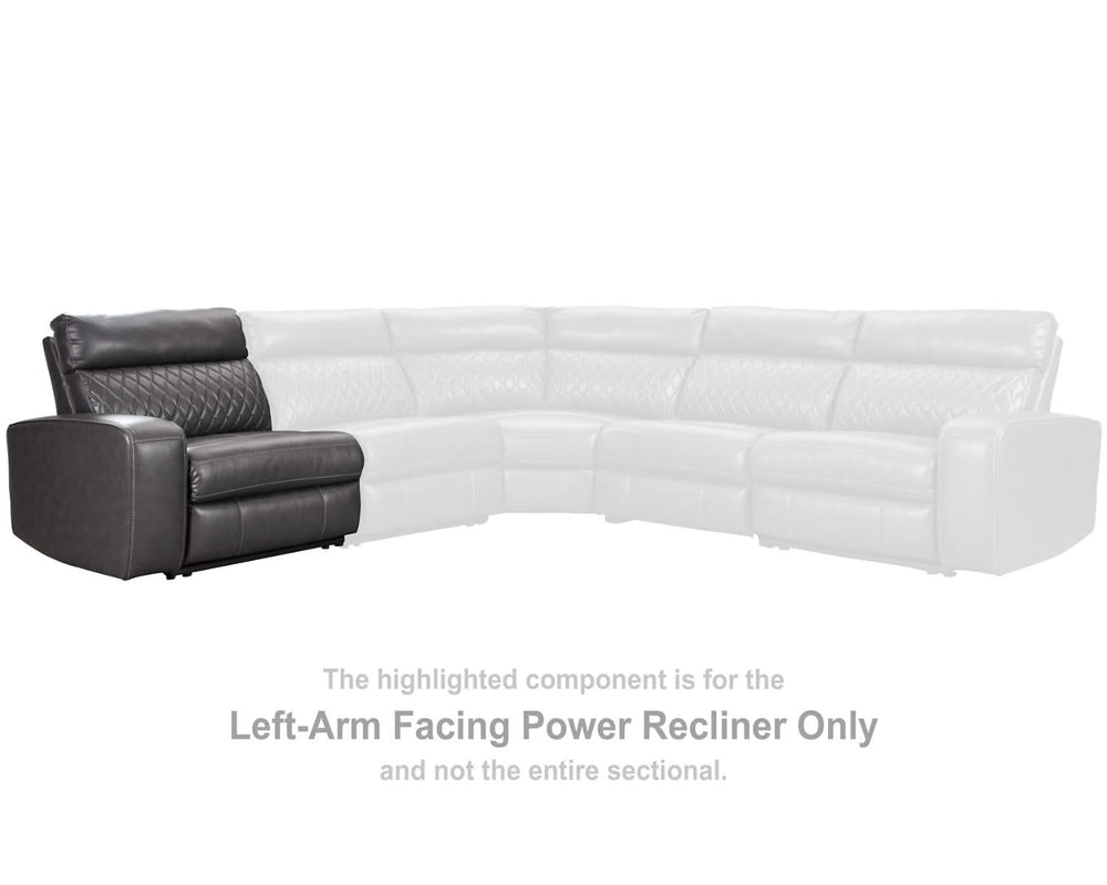 Sillón reclinable eléctrico Samperstone con brazo izquierdo