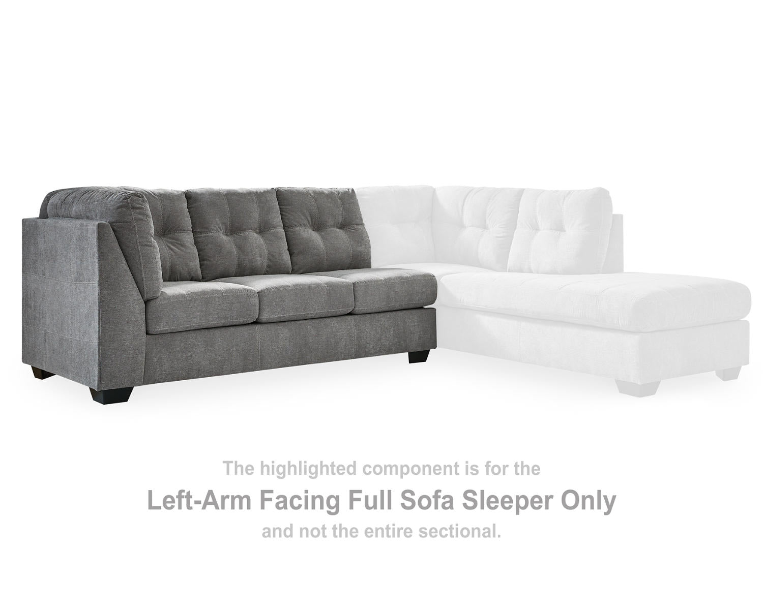 Marleton Left-Arm Facing Full Sofa Sleeper