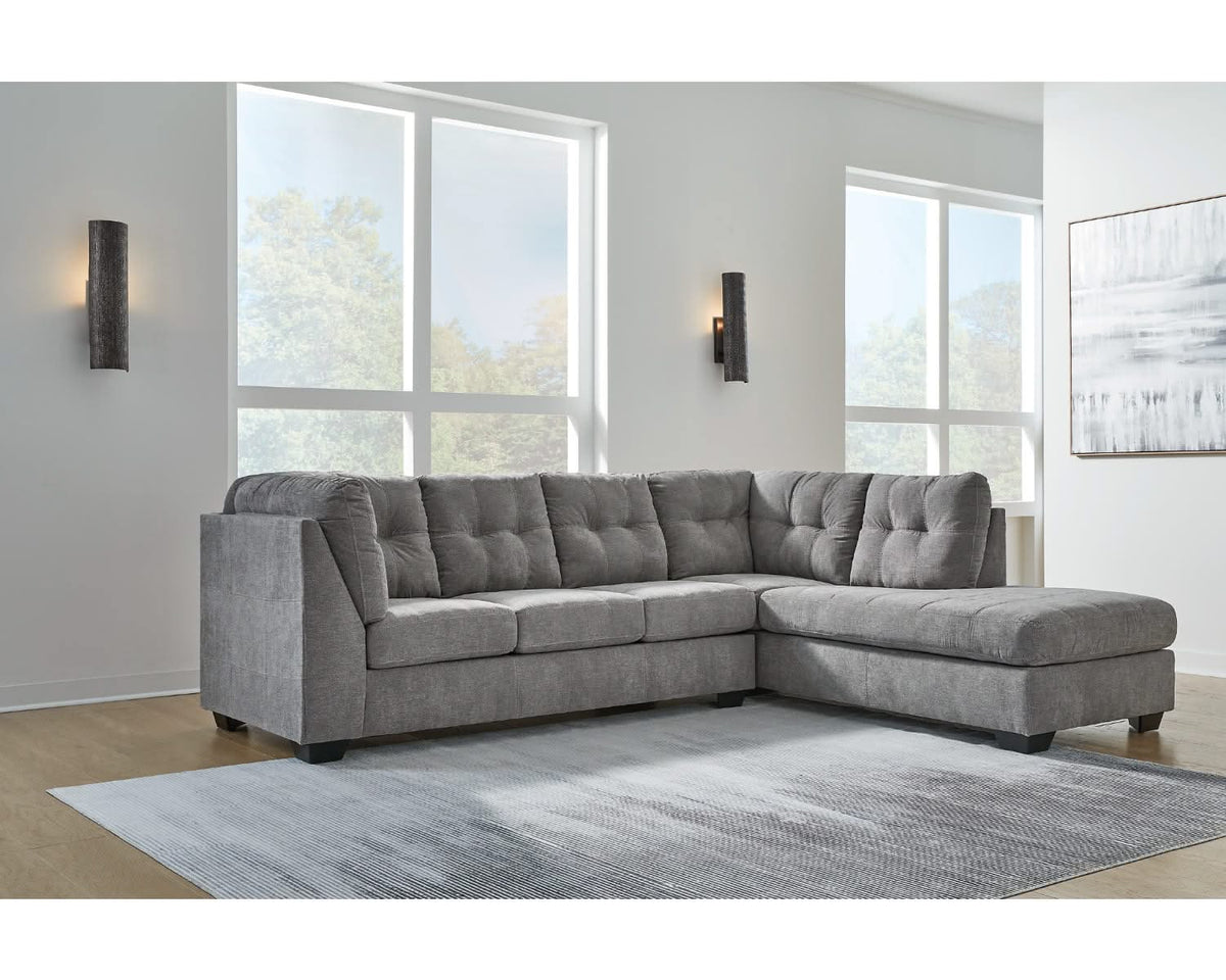 Seccional Marleton de 2 piezas con chaise longue