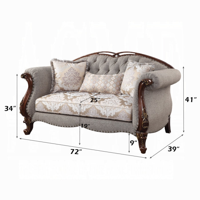 Miyeon Loveseat W/3 Pillows