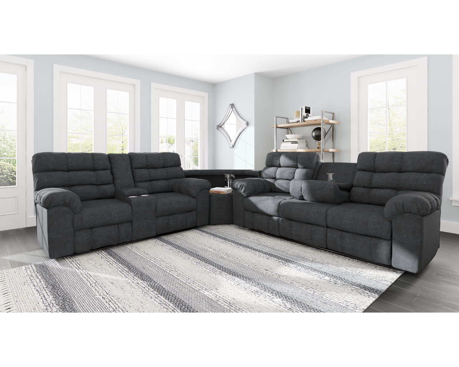 Wilhurst 3-Piece Reclining Sectional