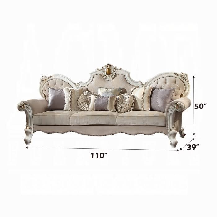 Picardy Oversized Sofa W/8 Pillows