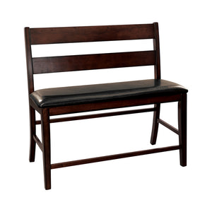 Mantello Collection Counter Height Bench with Back