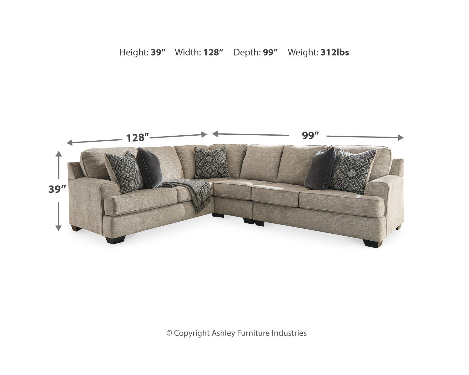 Bovarian 3-Piece Sectional