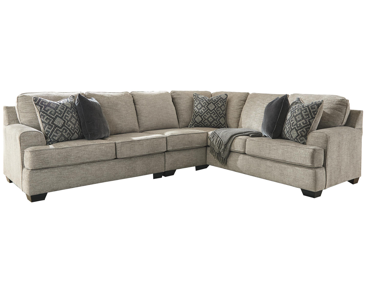 Bovarian 3-Piece Sectional with Ottoman