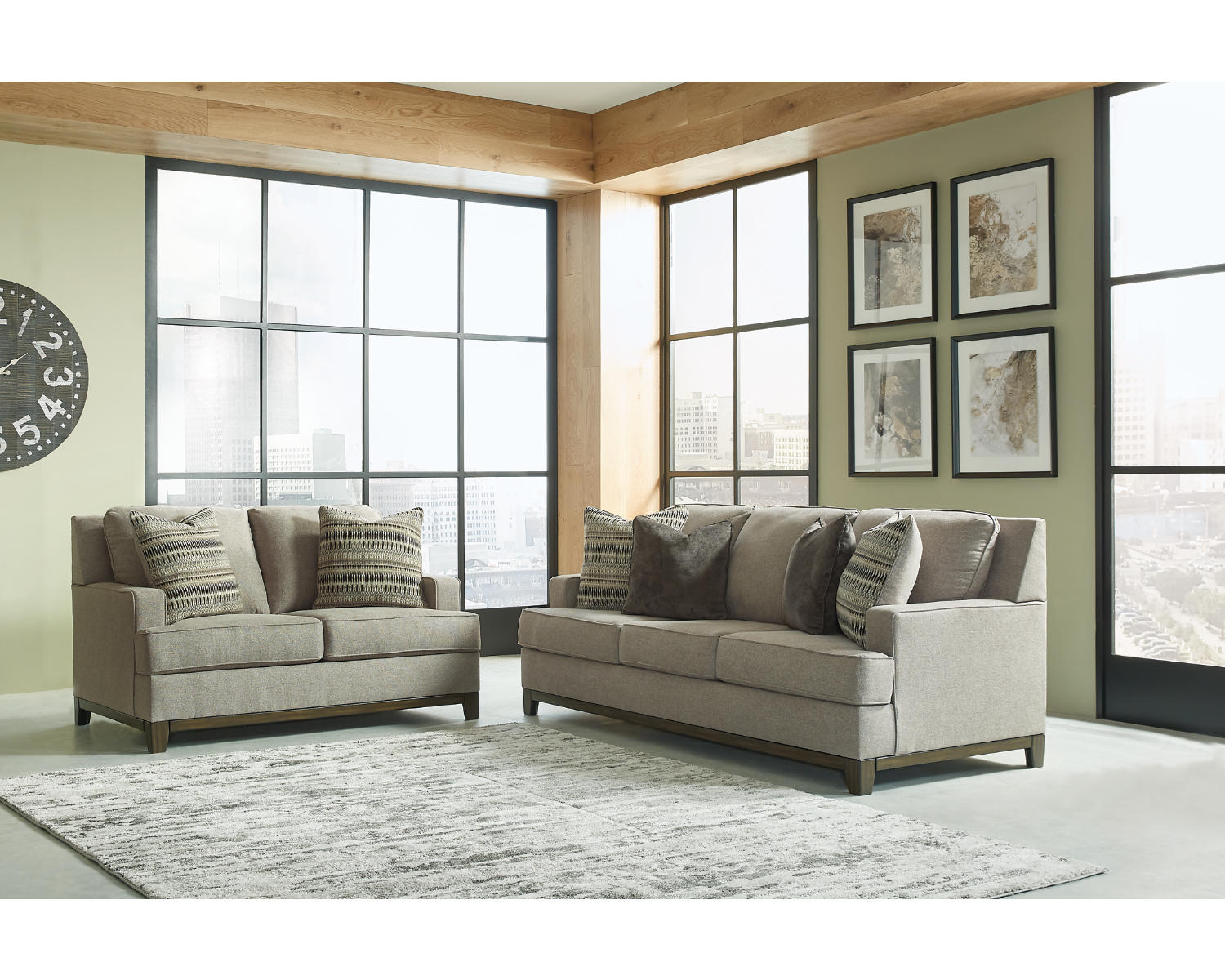 Kaywood Sofa and Loveseat