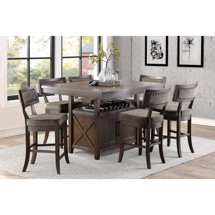 Oxton Collection Counter Height Table with Storage Base