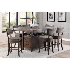 Oxton Collection Counter Height Table with Storage Base