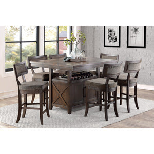 Oxton Collection Counter Height Table with Storage Base