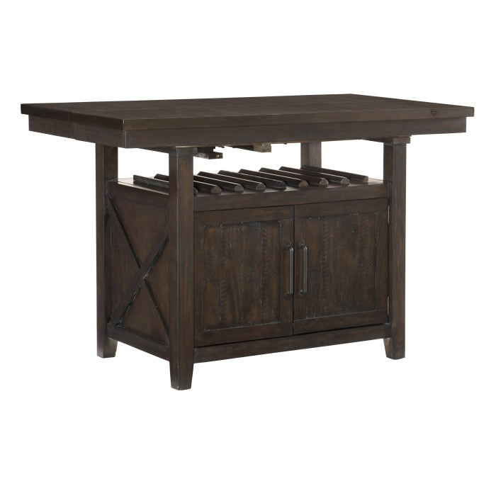 Oxton Collection Counter Height Table with Storage Base