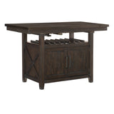 Oxton Collection Counter Height Table with Storage Base