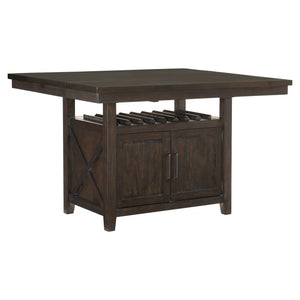 Oxton Collection Counter Height Table with Storage Base