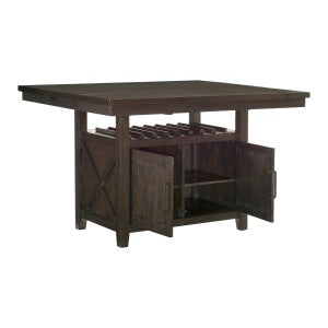 Oxton Collection Counter Height Table with Storage Base