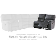Urbino Right-Arm Facing Reclining Loveseat