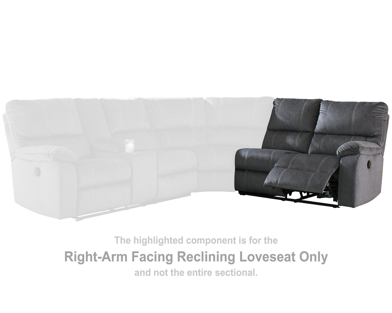 Urbino Right-Arm Facing Reclining Loveseat