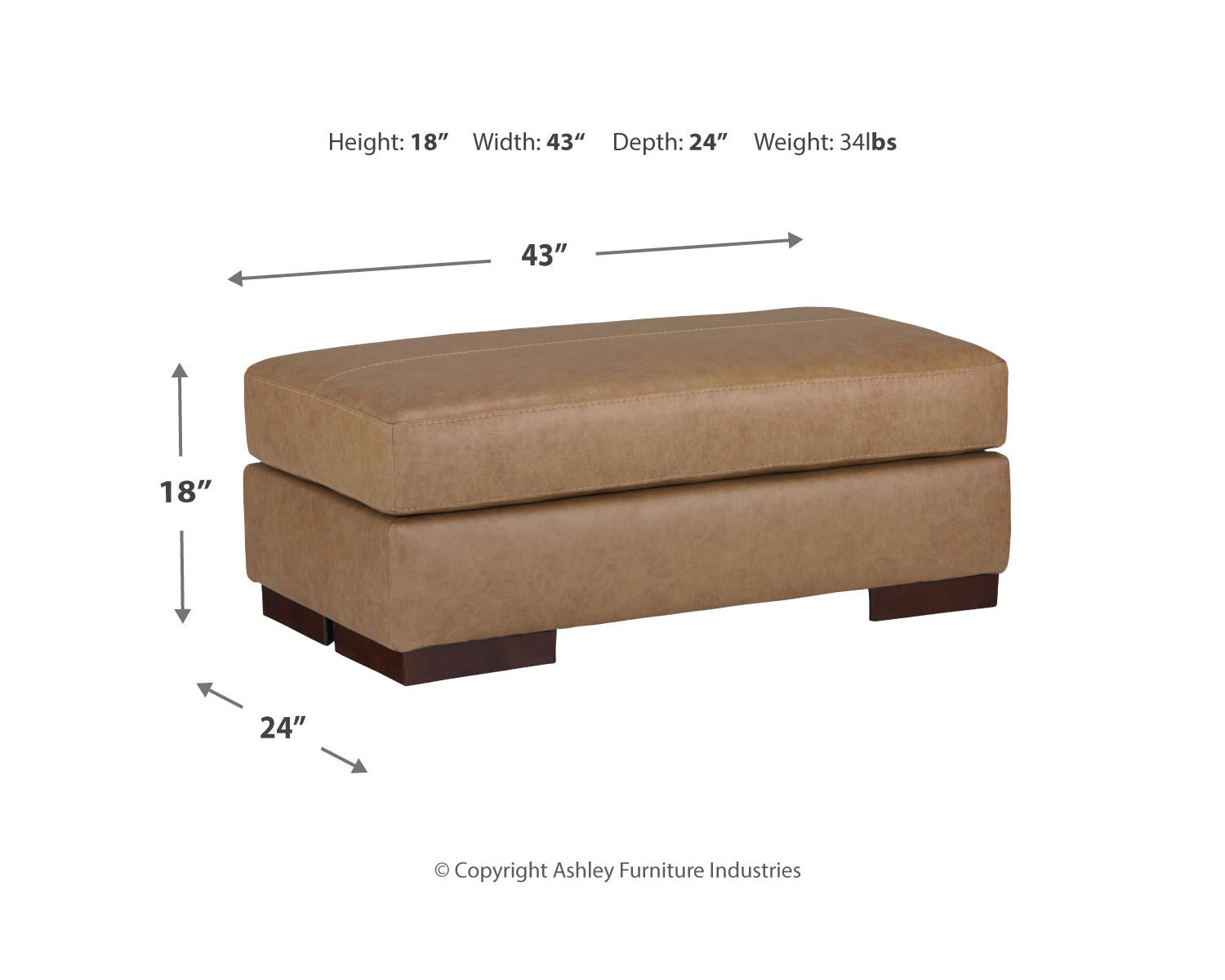 Lombardia Oversized Chair and Ottoman