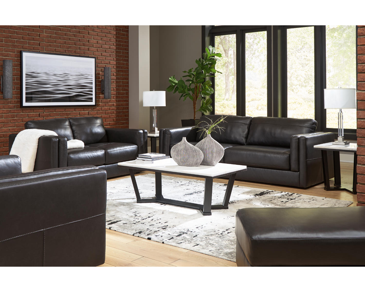 Amiata Sofa, Loveseat, Oversized Chair and Ottoman