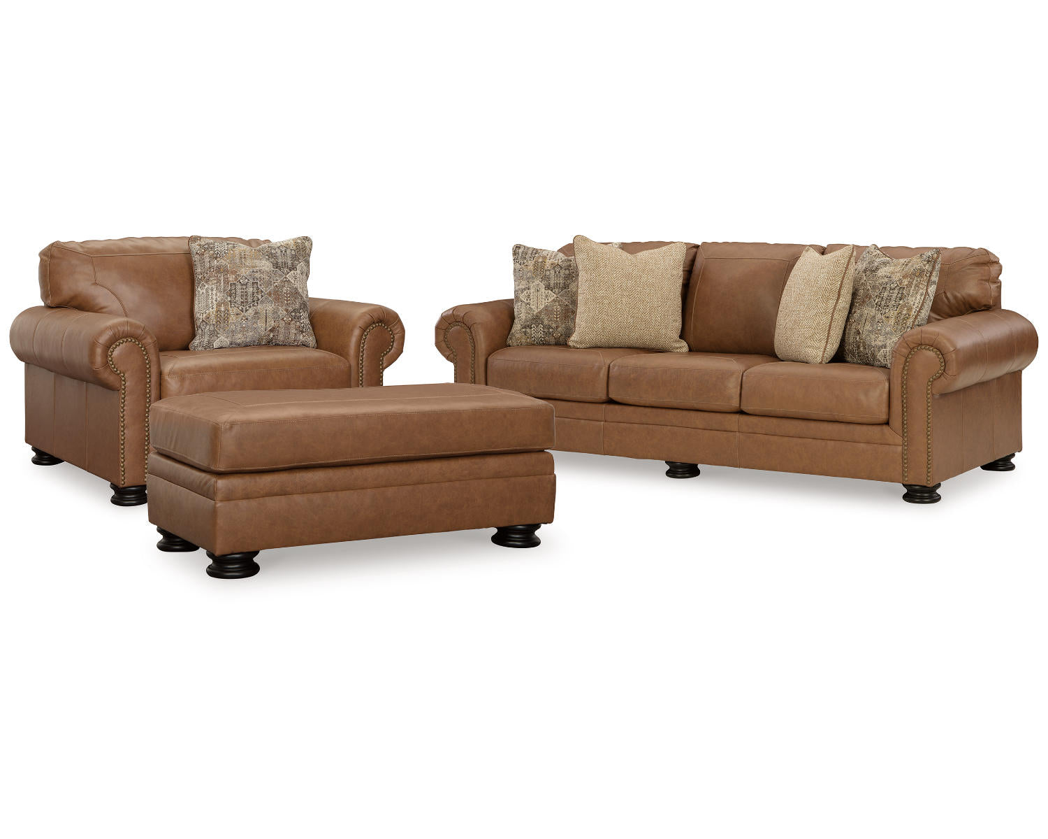 Carianna Sofa, Oversized Chair and Ottoman