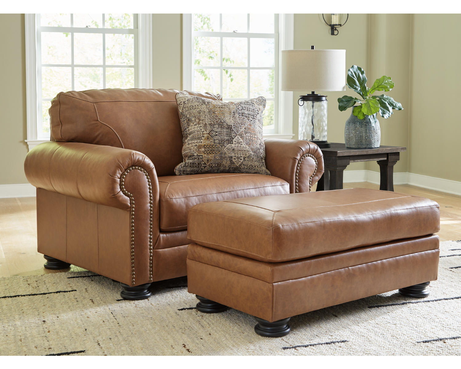 Carianna Oversized Chair and Ottoman