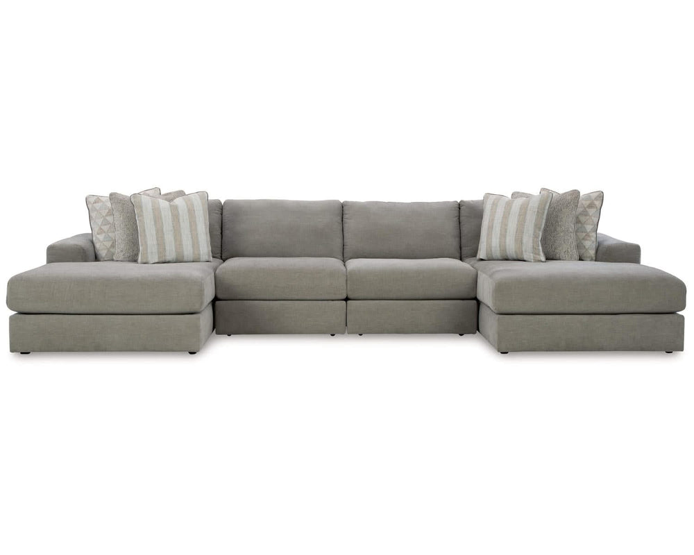 Seccional de 4 piezas con chaise longue doble Avaliyah