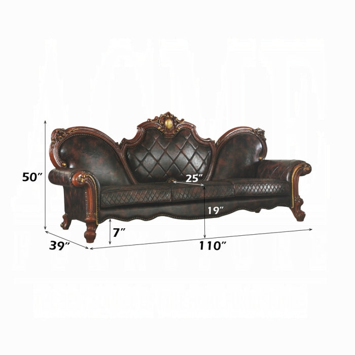 Picardy Oversized Sofa W/5 Pillows