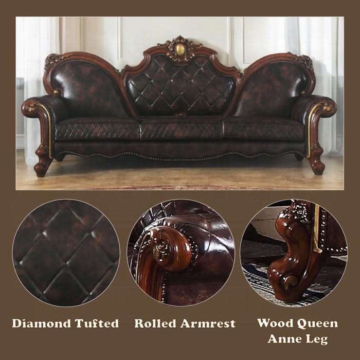 Sofá extragrande Picardy con 5 almohadas