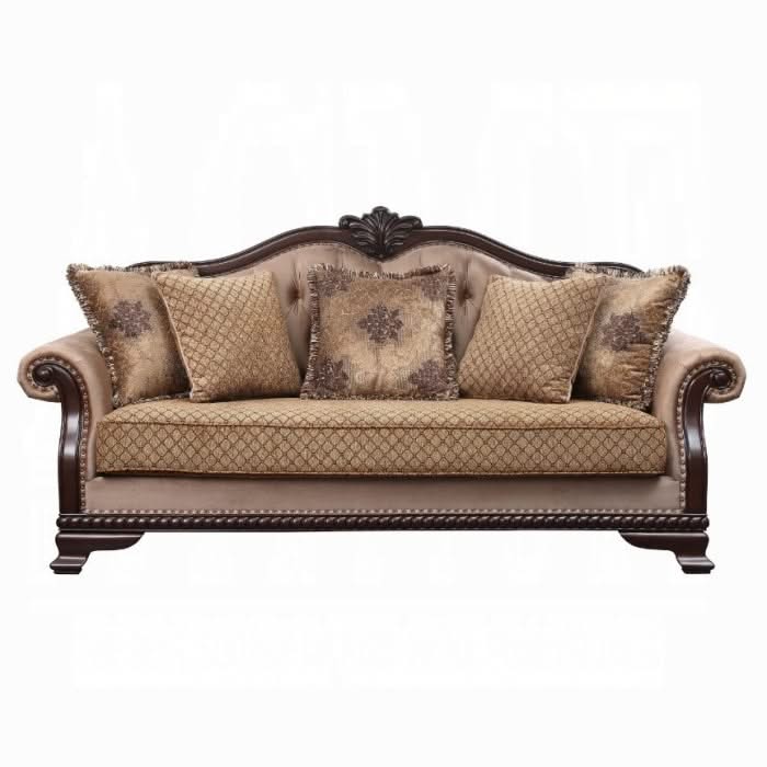 Sofá Chateau De Ville con 5 almohadas (mismo modelo Lv01588)