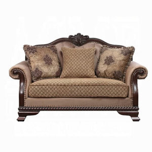 Sofá de dos plazas Chateau De Ville con 3 almohadas (mismo modelo Lv01589)