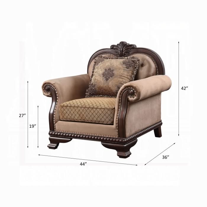 Silla Chateau De Ville con almohada (mismo Lv01590)