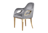 Silla de comedor de terciopelo Mitzy