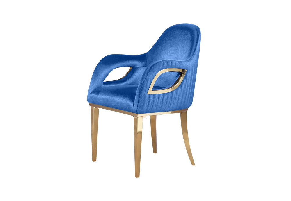 Silla de comedor de terciopelo Mitzy