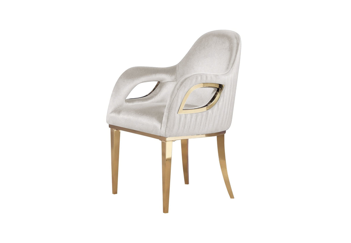 Silla de comedor de terciopelo Mitzy