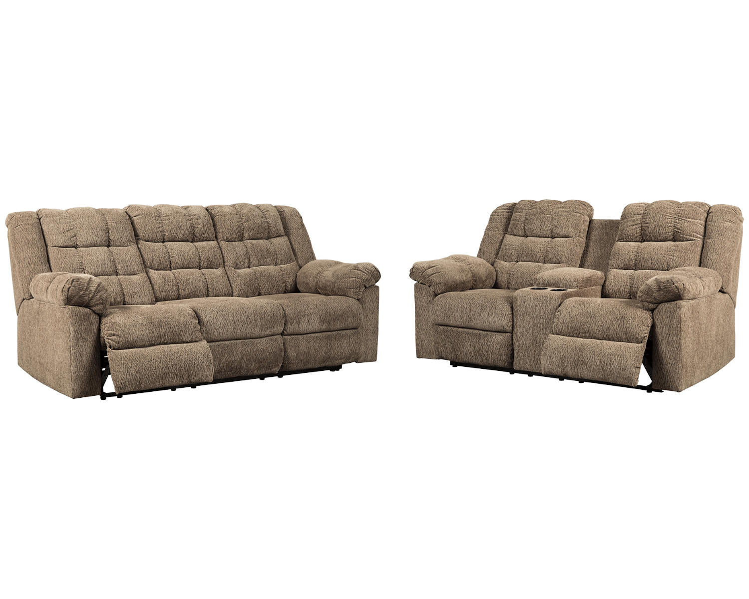 Workhorse Reclining Sofa and Loveseat