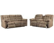 Workhorse Reclining Sofa and Loveseat