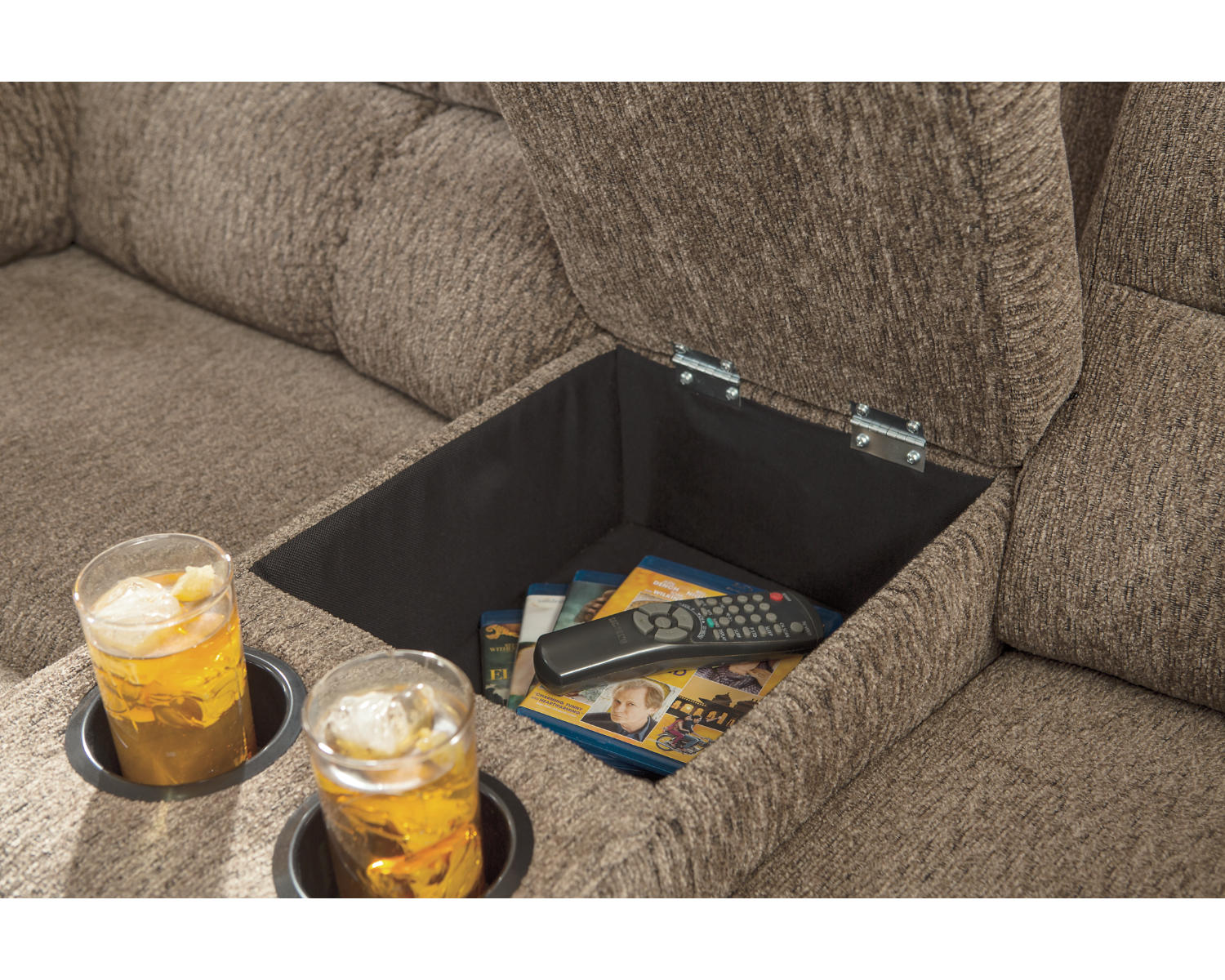 Workhorse Reclining Loveseat with Console