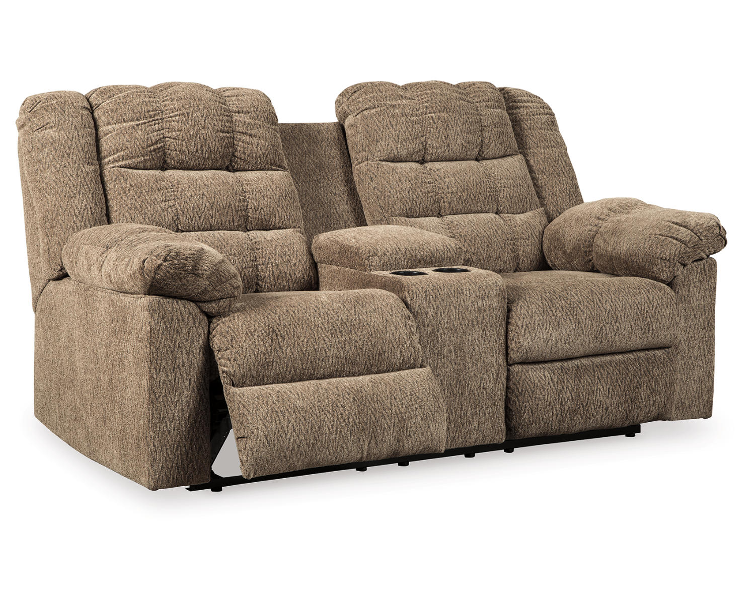 Workhorse Reclining Loveseat with Console